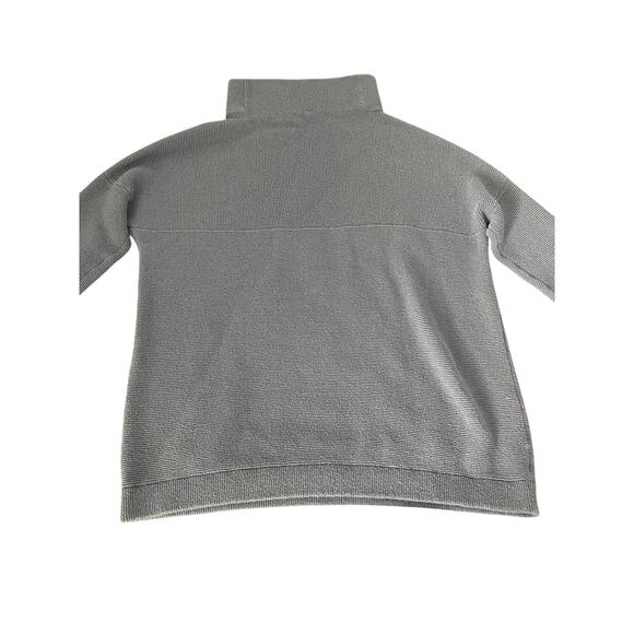 Free People Blue Knit Ottoman Slouchy Pullover Knit Sweater Women's Size Medium - Picture 3 of 10